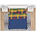Completo Lenzuola Letto Morbida Flanella 100% Cotone Dis.scotland Maxi Rosso - Foto miniatura 1