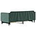 Divano Letto Estraibile Cassetti Verde Scuro 80x200cm Velluto - Foto miniatura 4