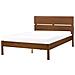 Letto Con Led Legno Boisset 140 X 200 Cm Marrone Scuro - Foto miniatura 11