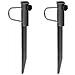 Supporti Ombrellone Con Picchetti 2pz 19x42 Cm Acciaio Zincato - Foto miniatura 1