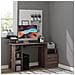 Scrivania per Computer Moderna con Cassetti, Ripiani e Tastiera Estraibile, Scrivania da Ufficio per Casa in Legno Marrone 152x60x88cm - Foto miniatura 2