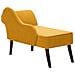 Chaise Longue Versione Destra Biarritz Tessuto Senape - Foto miniatura 4