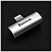 Adattatore Originale L46 Adattatore Audio Da Ligthning Doppiatore 2x Ligthning Metal Per Iphone - Foto miniatura 4