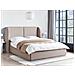 Letto Contenitore Tessuto Monestier 160 X 200 Cm Tortora - Foto miniatura 1