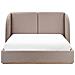 Letto Contenitore Tessuto Monestier 160 X 200 Cm Tortora - Foto miniatura 6