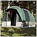 Tenda da Campeggio a Tunnel per 3 Persone Verde Impermeabile - Foto miniatura 1