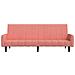 Divano Letto a 2 Posti Rosa in Velluto - Foto miniatura 5