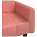 Divano Letto a 2 Posti Rosa in Velluto - Foto miniatura 9