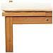 Lettino Prendisole 3-in-1 con cuscini panna in legno massello di acacia - Foto miniatura 8