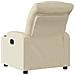 Poltrona Elettrica Reclinabile Crema in Tessuto - Foto miniatura 5