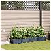 Fioriere da Giardino con Sistema di Irrigazione 4 pz Grigio - Foto miniatura 2