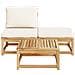 Set Mobili da Giardino 3pz con Cuscini Legno Massello di Acacia - Foto miniatura 4