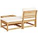 Set Mobili da Giardino 3pz con Cuscini Legno Massello di Acacia - Foto miniatura 6