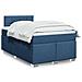 Giroletto a Molle con Materasso Blu 120x190 cm in Tessuto - Foto miniatura 2