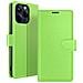 Custodia A Portafoglio Per Iphone 15 Pro Max Con Supporto E Linguetta Magnetica, Verde - Foto miniatura 1