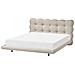 Letto Tessuto Soulisse 160 X 200 Cm Beige - Foto miniatura 2