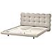 Letto Tessuto Soulisse 160 X 200 Cm Beige - Foto miniatura 3