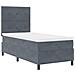 Letto a molle con materasso Grigio scuro 80 x 200 cm Velluto - Foto miniatura 6