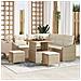 Set Divano da Giardino 8 pcs Beige e Crema 80 x 80 x 71 cm - Foto miniatura 2