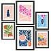 Set Di 6 Stampe Stampe Minimaliste Di Paesaggi E Natura In Stile Floreale Pastello Per L'interior Design A3 & A4 Senza Cornice - Foto miniatura 1
