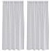 Tende con tende 2 pcs Grigio chiaro 140x175cm Poliestere - Foto miniatura 1