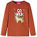 Maglietta da Bambina a Maniche Lunghe Cognac 128 - Foto miniatura 1