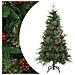 Albero di Natale Artificiale con Rami Pieghevoli Verde 150 cm - Foto miniatura 1