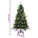 Albero di Natale Artificiale con Rami Pieghevoli Verde 150 cm - Foto miniatura 9