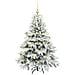 Albero di Natale artificiale con 150 LED Bianco 150 cm PE e PVC - Foto miniatura 3