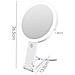 Specchio Per Trucco Con Luce Led E Supporto A C - Ingrandimento 10x White - Foto miniatura 4