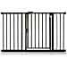 Safetots Cancelletto Per Scale A Pressione Con Chiusura Automatica, 125,4cm - 132,4cm, Nero Opaco - Foto miniatura 1