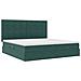 Letto con contenitore e materasso Verde Scuro 200 x 200 cm - Foto miniatura 5
