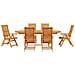 Set da Pranzo per Giardino 7 pcs Marrone - Foto miniatura 7