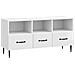 Mobile TV Bianco Lucido 102 x 34,5 x 50 cm Legno ingegnerizzato - Foto miniatura 1