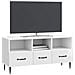 Mobile TV Bianco Lucido 102 x 34,5 x 50 cm Legno ingegnerizzato - Foto miniatura 2