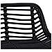 Sgabello da bar 2 pcs Nero 44 x 46 x 91 cm Rattan e acciaio - Foto miniatura 7