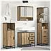 Set di mobili per il bagno con porta 3 pcs Rovere artigianale - Foto miniatura 2