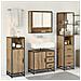 Set di mobili per il bagno con porta 3 pcs Rovere artigianale - Foto miniatura 4
