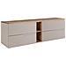 Mobile sottolavabo, Beige, 160 cm, Con piano d'appoggio, 2 cassetti, MDFMobilecon 2 ante, Ripiano integrato, MODERNO - Foto miniatura 1