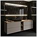 Mobile sottolavabo, Beige, 160 cm, Con piano d'appoggio, 2 cassetti, MDFMobilecon 2 ante, Ripiano integrato, MODERNO - Foto miniatura 4