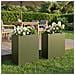 Vaso da giardino 2 pz Verde Oliva 40 x 20 x 50 cm - Foto miniatura 2