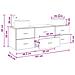 Set di mobili per il bagno 3 pz Nero 49,5 x 44,5 x 66 cm - Foto miniatura 2