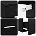 Set di mobili per il bagno 3 pz Nero 49,5 x 44,5 x 66 cm - Foto miniatura 3