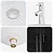 Set di mobili per il bagno 3 pz Nero 49,5 x 44,5 x 66 cm - Foto miniatura 8