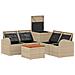 Set di divani 6 pz Beige e Grigio Chiaro - Foto miniatura 7