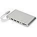 Docking Station DA-70861 USB 3.1 Type-C Ultra HD Color Argento - Foto miniatura 4