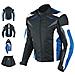 Giacca Tessuto Moto Protezioni Ce Manica Staccabile Gilet Termico Blu M - Foto miniatura 1