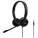 Cuffie VOIP con Microfono con Connessione USB / 3.5mm Colore Nero - Foto miniatura 1