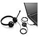 Cuffie VOIP con Microfono con Connessione USB / 3.5mm Colore Nero - Foto miniatura 3