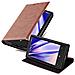 Custodia Compatibile Con Nokia Lumia 920 In Marrone Cappuccino - Coperchio Protettiva Con Chiusura Magnetica, Funzione Stand E Tasca Per Le Carte - Foto miniatura 1
